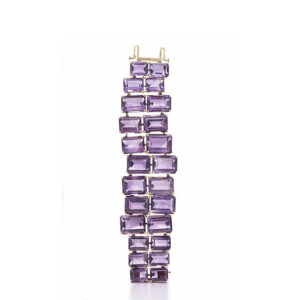 Purple Gemstone Bracelet