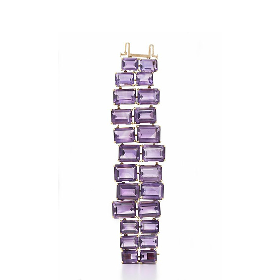 Purple Gemstone Bracelet