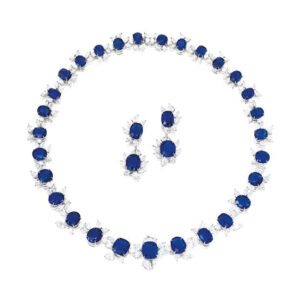 Radiant Blue Gemstone Necklace