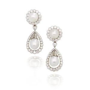 Exquisite White Pearl Earrings