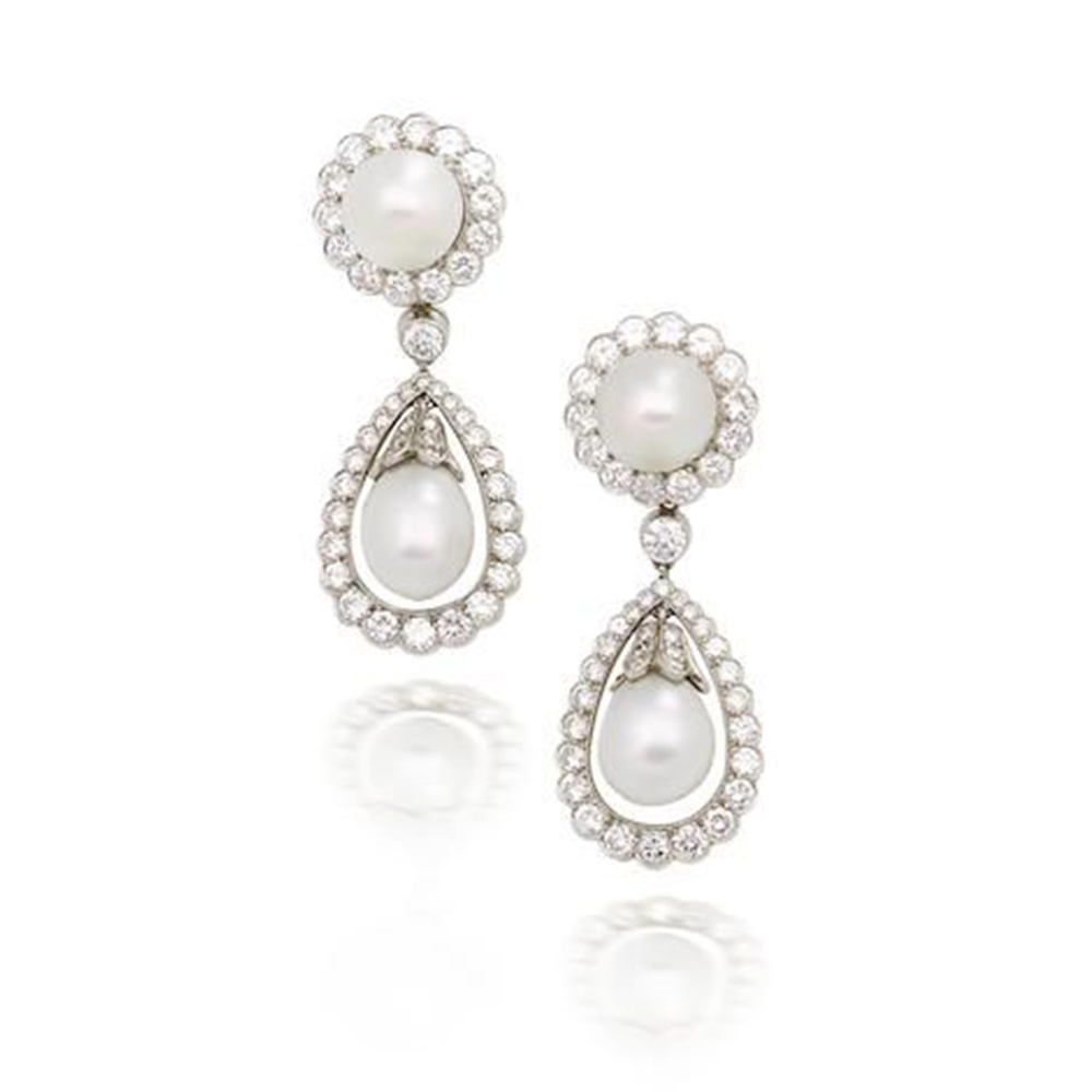 Exquisite White Pearl Earrings