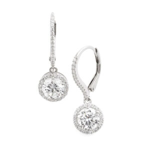 Radiant White Gold Earrings