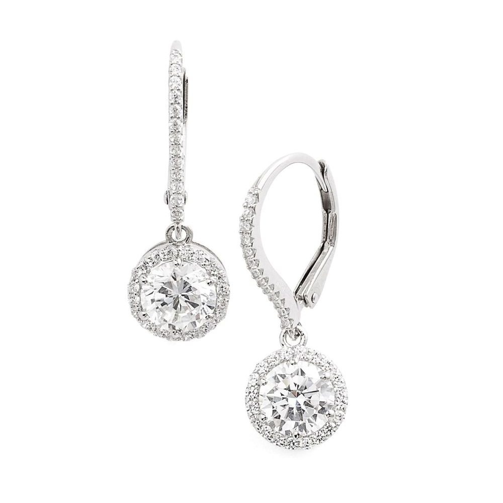 Radiant White Gold Earrings