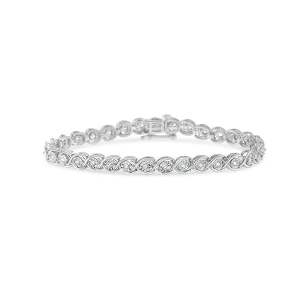 Stunning White Gold Bracelet with Diamonds