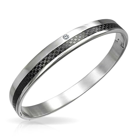 Classic Platinum Men's Bangle