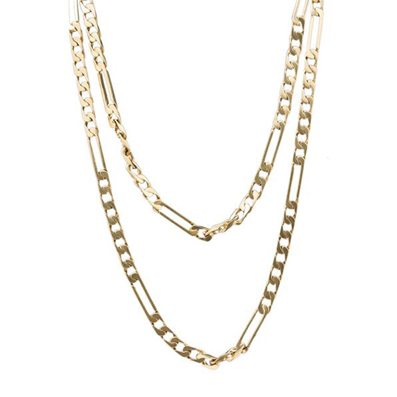 Double Step Gold Chain