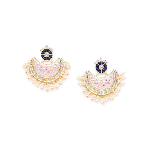 Pink Pearl Blossom Earrings