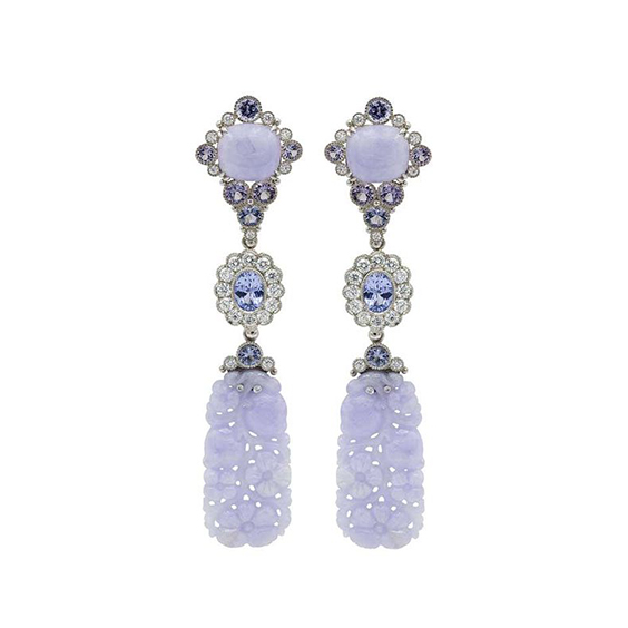 Lavender Pearl Earrings