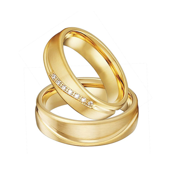 24K Gold Couple Rings