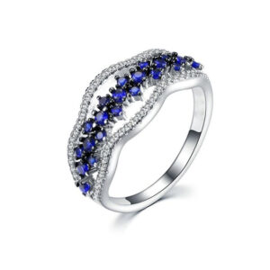 Blue Diamond Engagement Ring