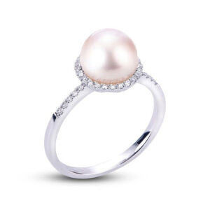 Sparkling Pearl Embrace Ring