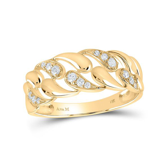 Sparkling Love Knot Gold and Diamond Ring