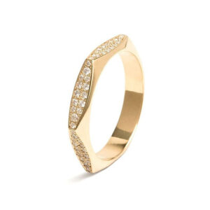 Radiant Embrace Gold Ring