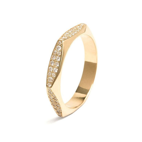 Radiant Embrace Gold Ring