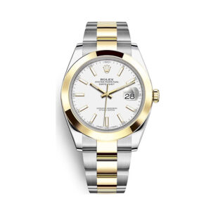Men's Silver and Gold Plated Watch