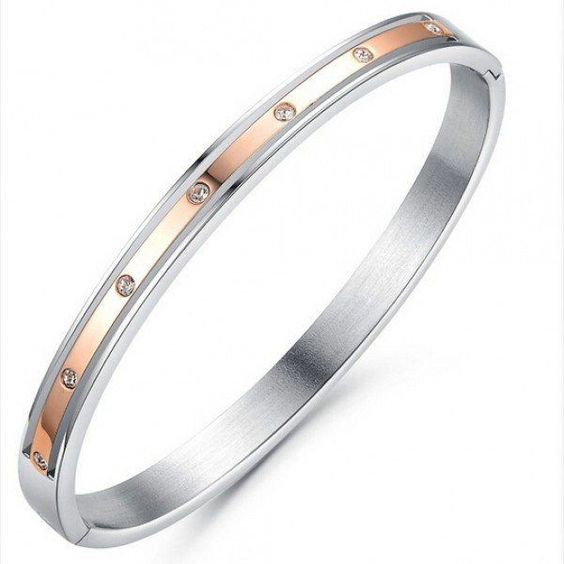 Elegant Platinum Bangle